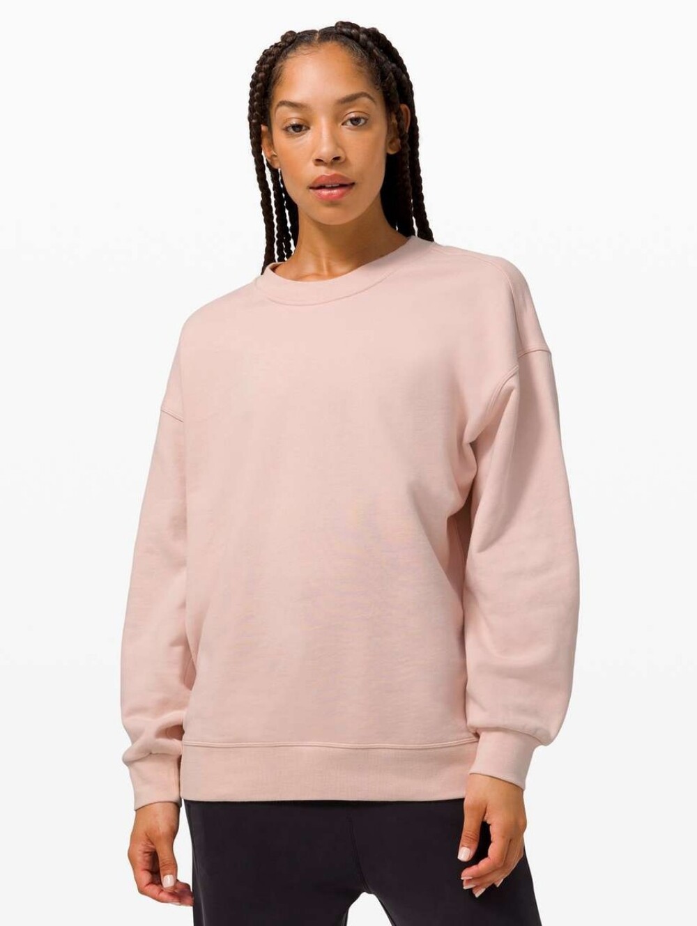 Lululemon Perfectly Oversized Crew Feather Pink